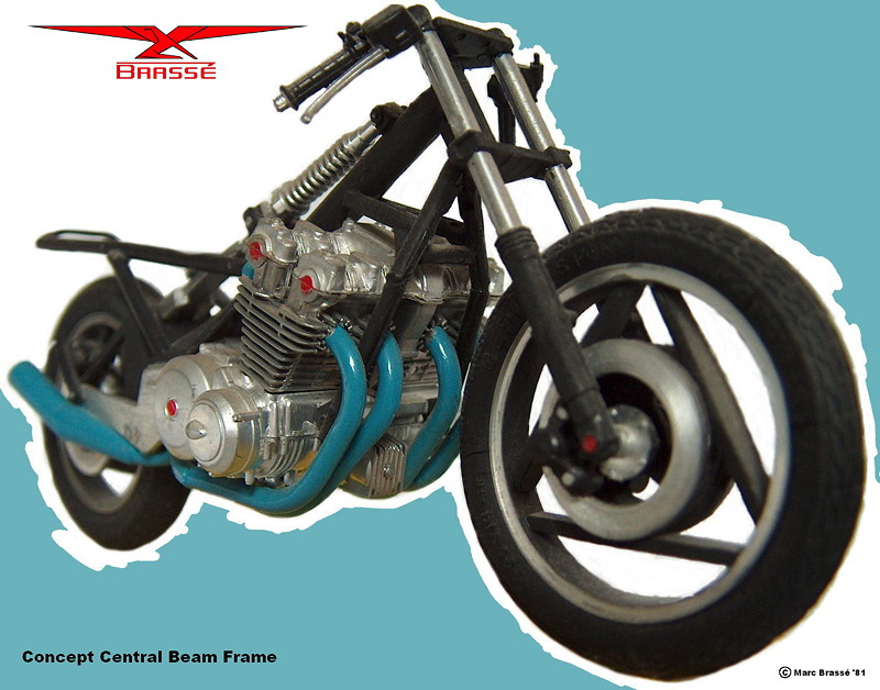 Central Beam motorcycle chassis
